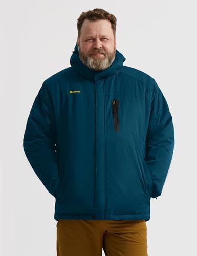 GEMYSE Men's Winter Ski Jacket Waterproof Snow Coat with Detachable Hood