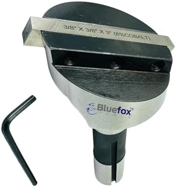 NEW 2-1/2" Inches Head Diameter Fly Cutter R8 Shank Milling Machine | 3/8“ Toolbit (8% Cobalt) Square HSS Tool Bit | Hardened Steel