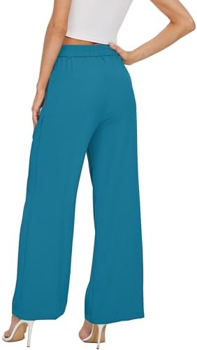 FUNYYZO Wide Leg Dress Pants for Women Work Slacks Business Casual Outfits