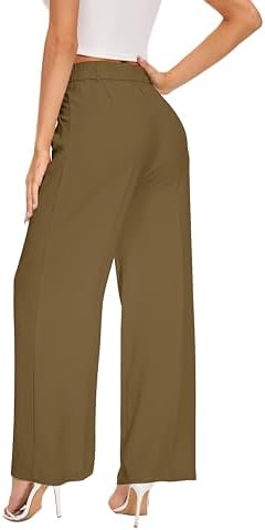 KICZOY Women Casual Wide Leg Dress Pants High Waist Lightweight Flowy Pants