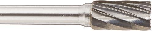 Drill America SB-3NF Carbide Burr/Rotary File Cylindrical None-Ferrous for Aluminum 3/8" Dia. x 3/4" Cut Length with 1/4" Shank and 2-1/2" Overall Length, DUL Series