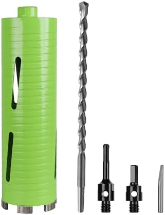 3 1/2 Inch Dry Core Drill Bit with Pilot Bit and 2 Pcs Adapters