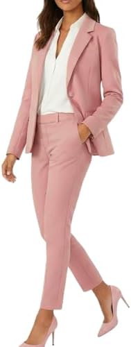 Marycrafts Women’s Two Piece Suits – Business Blazer Pant Suit Set, Professional Work Outfit for Office