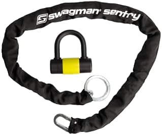 Swagman Sentry Bike Rack Security Chain & U-Lock System – Heavy-Duty Anti-Theft Protection for Hitch Mount Bike Racks