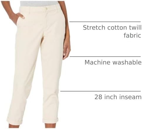 Amazon Essentials Women's Mid-Rise Slim-Fit Stretch Cropped Capri Pants (Available in Plus Size)