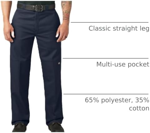 Dickies Mens Loose Fit Double Knee Work Pants