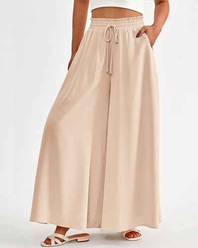 BTFBM Wide Leg Flowy Palazzo Pants for Women