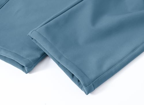 BASUDAM Men's Work Pants Softshell Winter Fleece Lined Insulated Outdoor