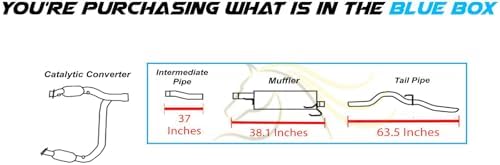 Northeastern Exhaust | Stainless Steel Intermediate Muffler Tailpipe Compatible for Dodge RAM 1500 2006-2008 | RAM 2500 2003-2010 | RAM 3500 2003-2008 5.7L | Free Clamps Included