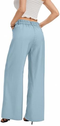 FUNYYZO Wide Leg Dress Pants for Women Work Slacks Business Casual Outfits