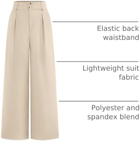 BTFBM Wide Leg Dress Pants Women Business Casual Outfits
