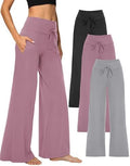 Showitty Wide Leg Pants for Women with Pockets, High Waist Yoga Lounge