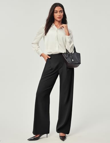 Ewedoos Wide Leg Dress Work Pants for Women Business Casual Office Outfits