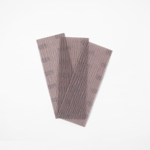50pcs 2-3/4 x 8 in Mesh Abrasive Sanding Discs Grit 80 120 180 320 400 Assortment,70 x 198mm Hook & Loop Anti-Blocking Net Sandpaper