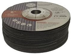 Benchmark Abrasives 6 Inch Aluminum Oxide Depressed Center Thin Type 1 Grinder Cut Off Wheels for Metal and More - .045" Thick 7/8" Arbor, Angle Grinder Cutting Disc, Grinding Cutting Wheel - 25 Pack