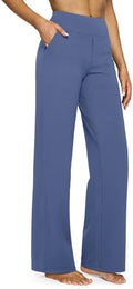 G4Free Yoga Pants for Women Wide Leg Pants with Pockets High Waisted