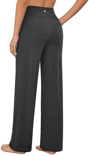 G4Free Yoga Pants for Women Wide Leg Pants with Pockets High Waisted