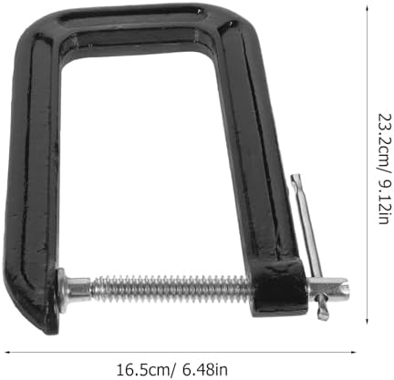 TEHAUX Universal 3-inch Table Clamp, Heavy-duty Steel C-clamp for Desk Mounting, 180mm Workholding Device for Woodworking and Workshop Use