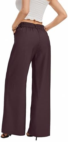FUNYYZO Wide Leg Dress Pants for Women Work Slacks Business Casual Outfits