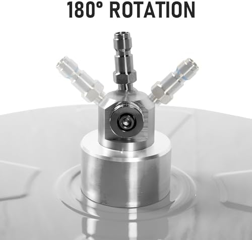 14" Pressure Washer Surface Cleaner with 4 Wheels, Stainless Steel Power Washer Surface Cleaner for Driveways Sidewalks Patios, 1/4" Quick Connector, 2 Extension Wand, 4000 PSI