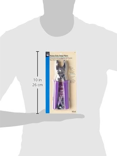 Dritz Heavy Duty Snap Pliers Kit - Size 24 5/8" – Metal Snap Fastener Tool, Purple Handheld Snap Setter for Jackets, Coats, Bags, Boat Covers