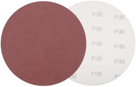 HARFINGTON 5 Pcs 9 Inch Sanding Discs 180 Grit Red Aluminum Oxide