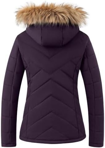 Wantdo Women's Waterproof Ski Jacket Warm Puffer Jackets Snow Winter Coat