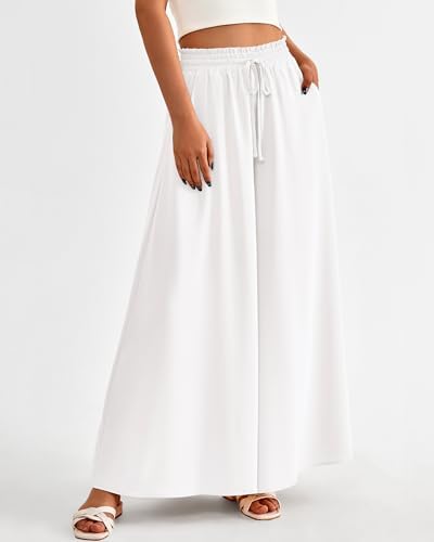 BTFBM Wide Leg Flowy Palazzo Pants for Women