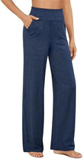 G4Free Yoga Pants for Women Wide Leg Pants with Pockets High Waisted