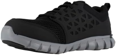 Reebok Men's Rb4041 Sublite Cushion Safety Toe Athletic Work Shoe Black