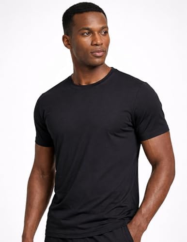 Liberty Imports 5 Pack Men's Active Quick Dry Crew Neck T Shirts