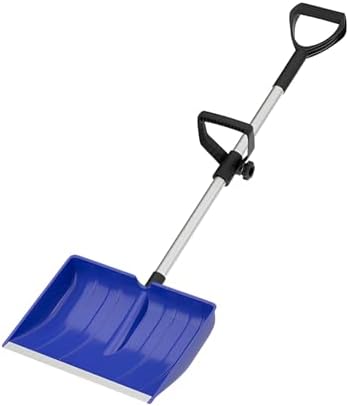 Anti Slip Grip Snow Shovel with Secure Handle for Safe Operate in Cold Winter Conditions Prevents Rust and Erosion Heavy Shovel