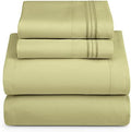 Hearth & Harbor Cal King Size Sheets - 4 Piece Bed Sheet Set, Hotel Luxury Double Brushed Bed Sheets - Extra Soft Bedding Sheets & Pillowcases, California King, Sage
