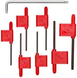14 Pcs Turning Inserts for 3/8'' 10mm Turning Grooving Threading Boring Carbide Inserts Carbide Turning Tool
