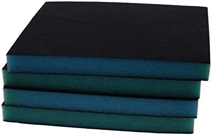 Utoolmart Sanding Sponge Sanding Blocks, 220 Grit Wet Dry Sandpaper Sponge, Washable and Reusable Sand Sponge Kit, for Kitchen Cookware Cleaning and Rust Removal of Rusted Metal, Blue, 4 Pcs