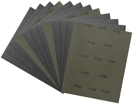 12Pcs Sand Paper 9x11Inch 150Grit Silicon Carbide Sandpaper Sheets