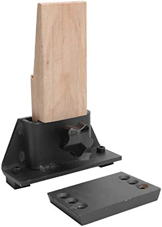 Acouto Professional Wooden Bench Pin with Metal Holder Clamp/Holder for Jewelry Making and Processing