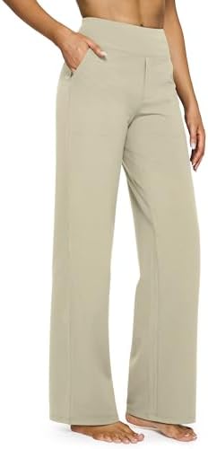 G4Free Yoga Pants for Women Wide Leg Pants with Pockets High Waisted