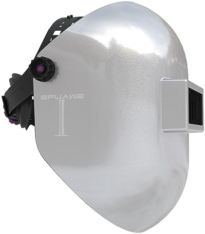 Tefuawe Chopped Fiberglass Sugar Scoop Welding Helmet, Medium Cut Top and Bottom Pipeline Welding Hood