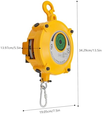 Spring Tool Balancer 20-33lbs Retractable Spring Balancer Self-Locking Ratchet Device Retractable Tool Fixture Holder with 1.5m Wire Rope Adjustable Balancer Retractor Hanging Holding Equipment
