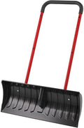 30 Inch Snow Shovel for Driveway, Heavy-Duty Snow Pusher & Snow Plow, Lightweight Wide Blade for Fast Snow Removal, Back Saver Winter Tool for Driveway, Sidewalk, Patio, Deck