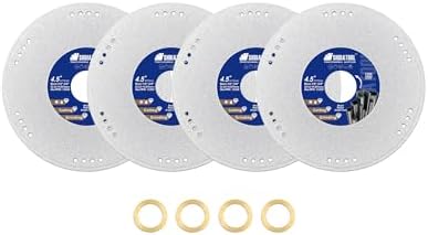 SHDIATOOL 4-1/2 Inch Diamond Metal Cutting Wheel 4PCS Cut Off Grinding Disc
