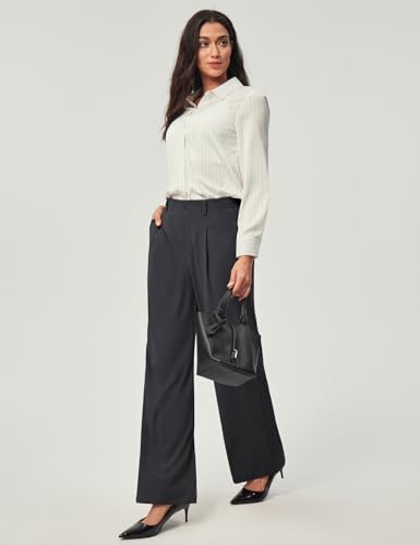 Ewedoos Wide Leg Dress Work Pants for Women Business Casual Office Outfits