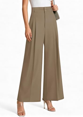 PRETTYGARDEN Women's High Waisted Wide Leg Dress Pants