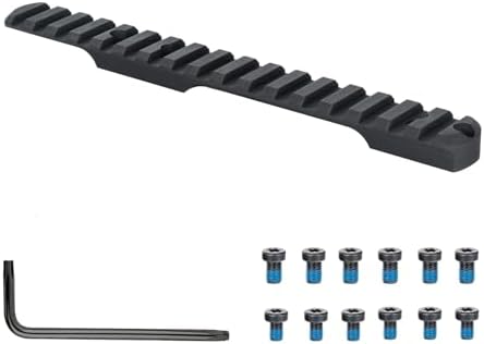 ohhunt Rail Mount 0 MOA Scope Mount Picatinny Steel with #6-48 #8-40 Screws Compatible with Remington 700 Short Action | Long Action (Short Action | 0 MOA)