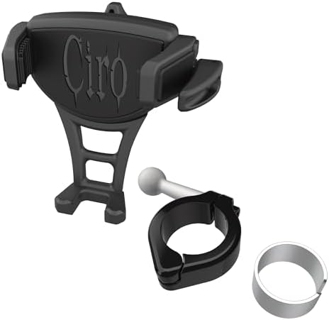 CIRO Constrictor™ with Aluminum BAR CLAMP Mount (Blacl, 1-1/8" - 1-1/4")