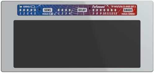 Tefuawe Hand Series 2x4 1/4 Automatic Welding Lens, 2 Amp TIG Rating, Variable Shade with Multiple Settings, For Stick Mig Tig