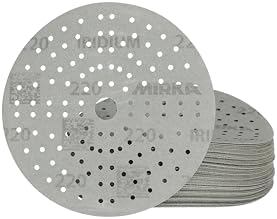 Mirka Sandpaper Iridium 6 Inch Hook and Loop 220 Grit 50 pcs