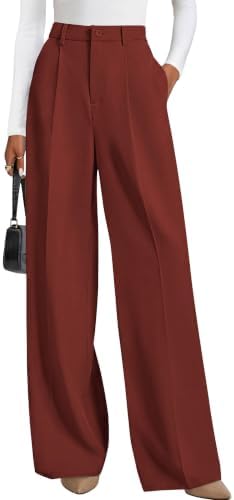 PRETTYGARDEN Women's Flowy Wide Leg Dress Pants