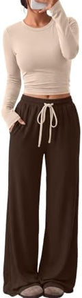 Trendy Queen Women's 2 Piece 2026 Fall Fashion Lounge Set with Pockets